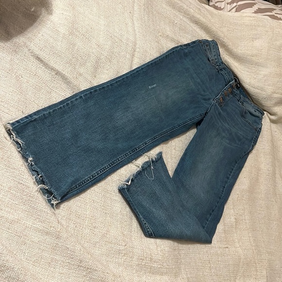 KENNETH COLE Raw Hem Button Front Jeans - Picture 4 of 11